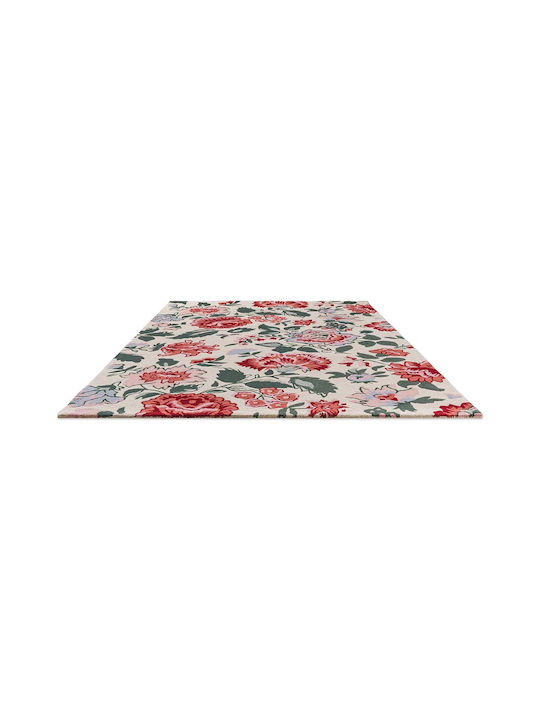 Laura Ashley Wendling Floral Χειροποίητο Χαλί Ορθογώνιο Μάλλινο Κόκκινο 170x240cm