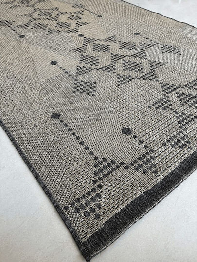 Eurofil Magic Χαλί Ορθογώνιο Καλοκαιρινό Ψάθινο Grey 160x230cm