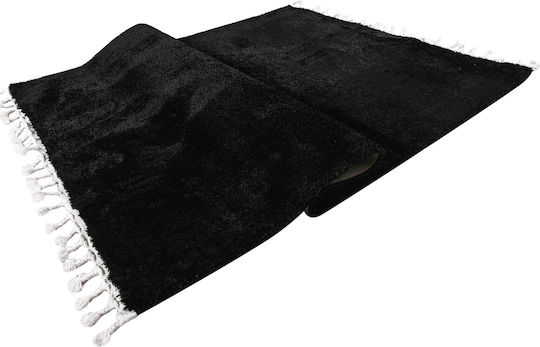 Balsan Silky Χαλί Ορθογώνιο Shaggy Black 160x230cm