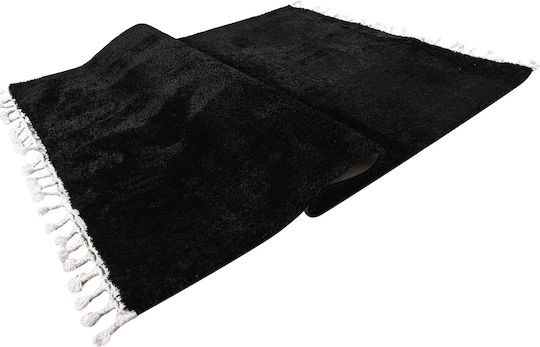 Balsan Silky Χαλί Ορθογώνιο Shaggy Black 200x280cm