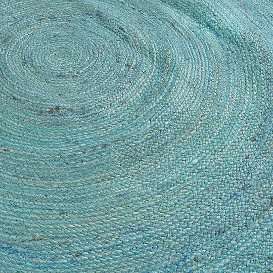 Balsan Plain Χειροποίητο Χαλί Στρογγυλό Καλοκαιρινό από Γιούτα Turquaz Φcm