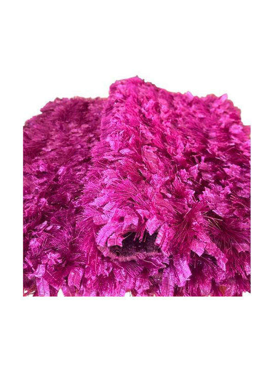 Linea Home Ribbon Rug Rectangular Shaggy Fuchsia