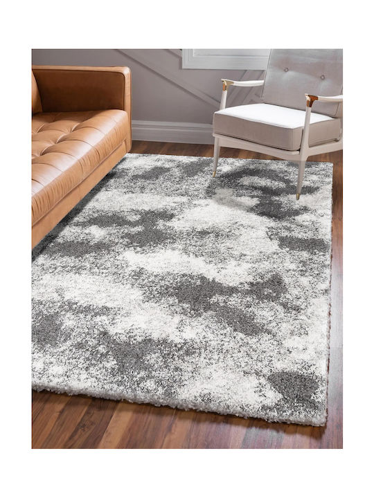 Saray Home Moroccan Abstract Χαλί Ορθογώνιο Shaggy Γκρι 240x300cm