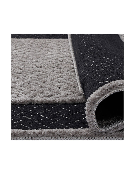 Beauty Home Noir 9436 Rug Rectangular with Fringes Black
