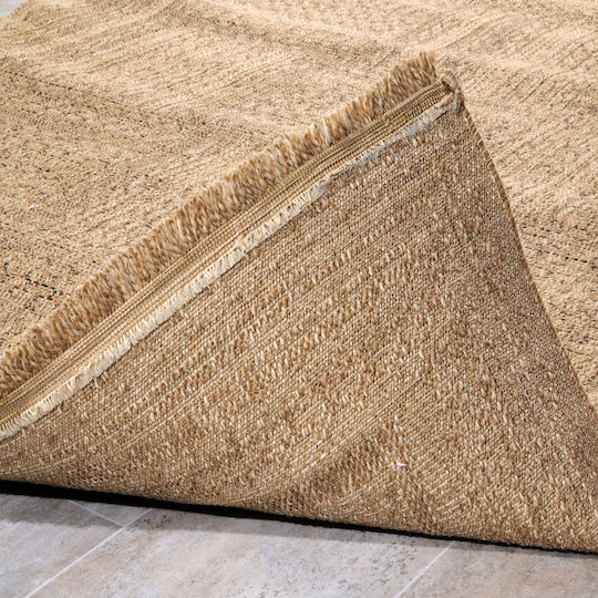 Tzikas Carpets Kenzzi 64109-778 Teppich Außenbereich Rechteckig Synthetisch,Polyester/Cotton/Leather Brown Merinos