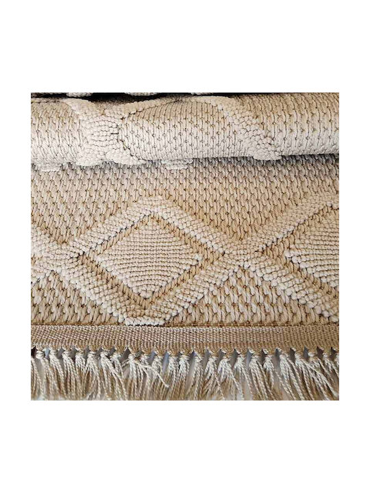 Klonaras Giardino Teppich Rechteckig Synthetisch,Polyester/Cotton/Leather 81 Cream 2004195