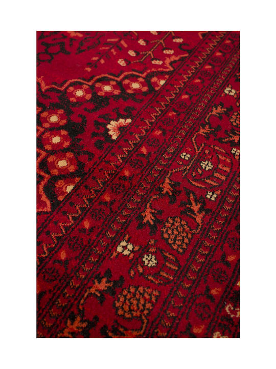 Viokarpet Mauri 02269 Teppich Rechteckig Synthetisch,Polyester/Cotton/Leather Burgundy