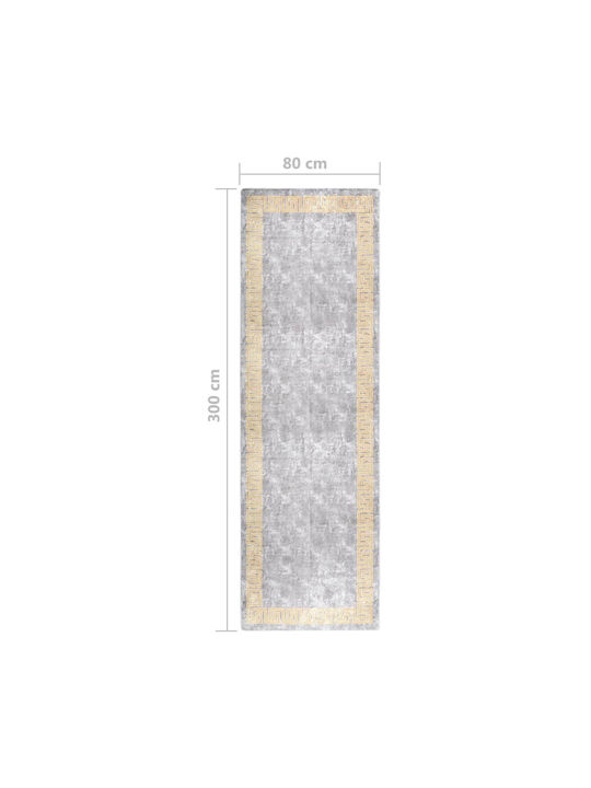 vidaXL Anti-slip Rug Rectangular Gray