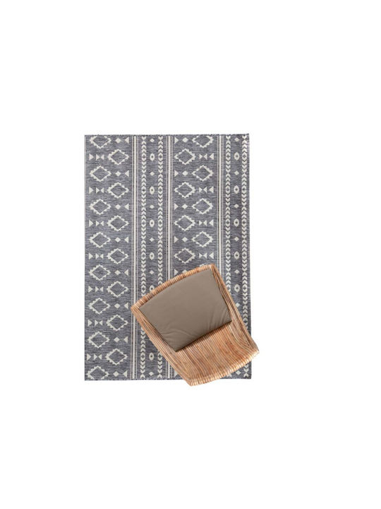 Royal Carpet Sand 3333 E Χαλί Ορθογώνιο Καλοκαιρινό Ψάθινο Γκρι 133x190cm