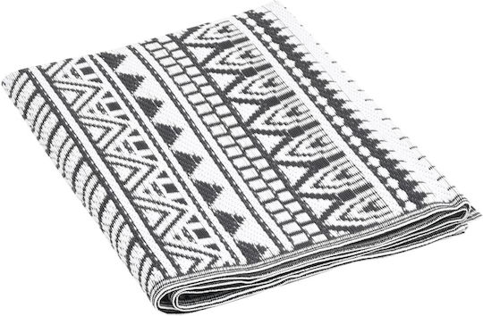 vidaXL Covor De exterior Rectangular Negru