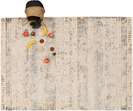 Newplan Bomonti 2640 Teppich Rechteckig Synthetisch,Polyester/Cotton/Leather Grey Beige