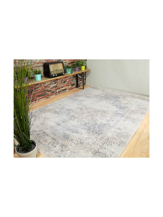 Ezzo Venice 9198ACD Teppich Rechteckig Synthetisch,Polyester/Cotton/Leather Grey