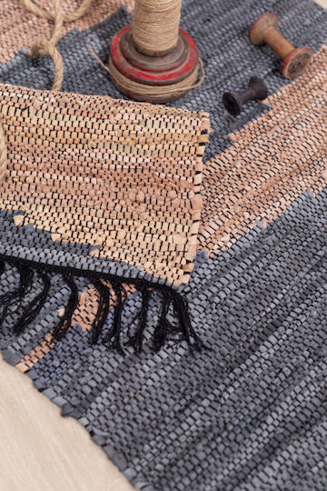 InTheBox Fume Rug Rectangular Summer Leather Gray