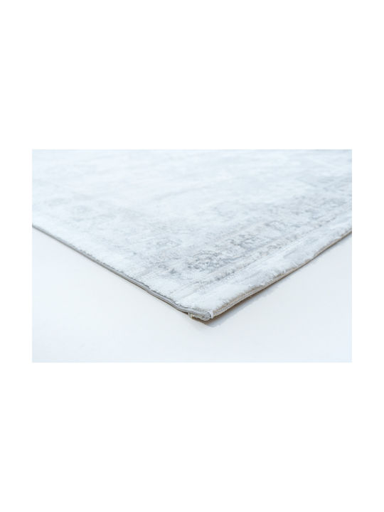 Ezzo Veneto D307a2a Teppich Rechteckig Synthetisch,Polyester/Cotton/Leather Light Grey