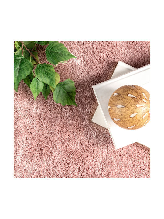 Saray Home Deluxe Anti-slip Rug Rectangular Shaggy Furry Pink