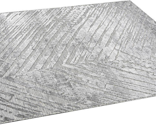 Madi Scratches Χαλί Διάδρομος Ψάθινο Grey 67x350cm