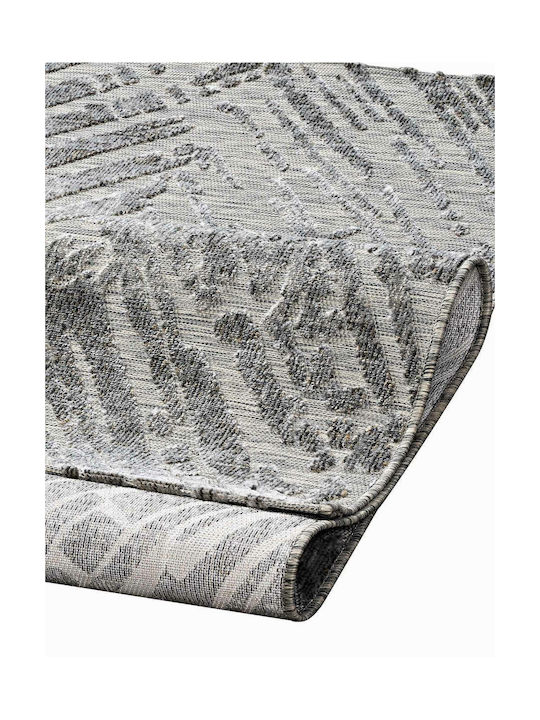 Madi Scratches Rug Rectangular Wicker Grey