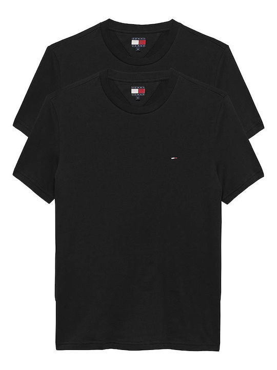 Tommy Hilfiger Men's Short Sleeve Blouse 2-pack Extra Slim Jersey T-shirts Dm0dm20687-0xx