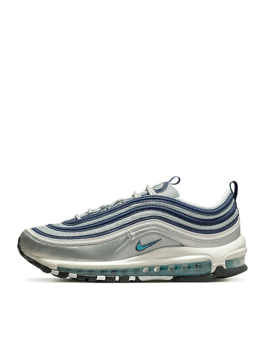 Air Max 97 Damen Sneakers Metallic Silver / Chlorine Blue / White