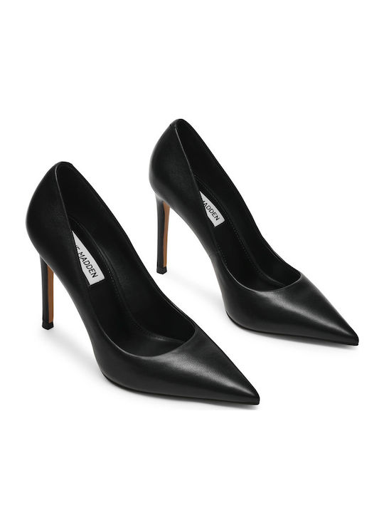 Leather Black Heels Thrive