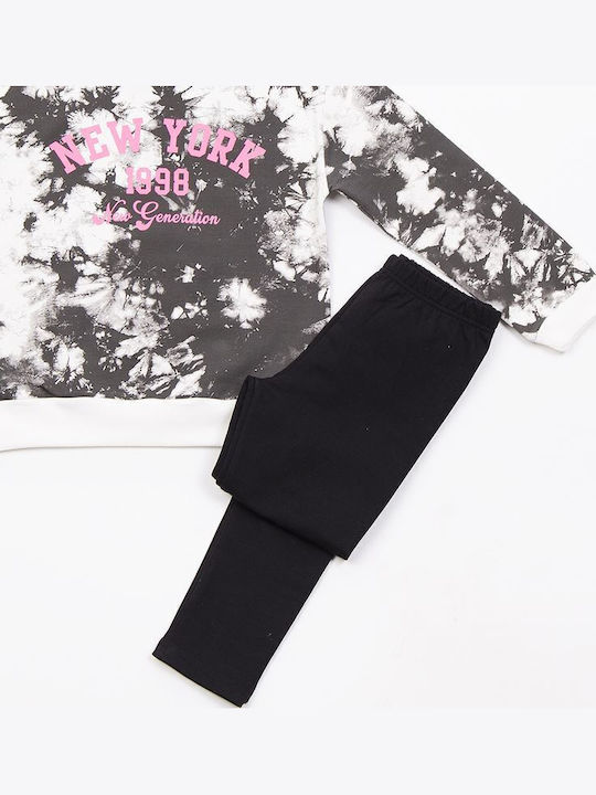 Kinder-Set mit Leggings Winter 2Stück Vanilla Sweatshirt