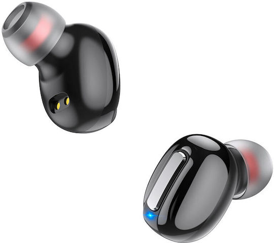 Borofone BE55 Perfect In-ear Bluetooth Handsfree Ακουστικά με Θήκη Φόρτισης Μαύρα