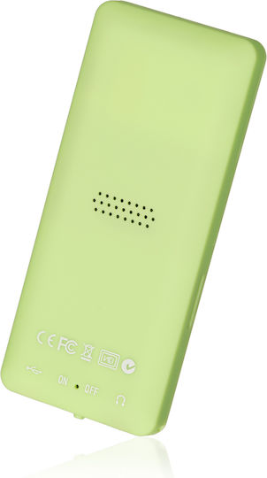 Naxius MP3 Player (8GB) with LCD / TFT Screen 1.8" Green
