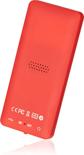 Naxius MP3 Player (8GB) με Οθόνη LCD / TFT 1.8" Κόκκινο