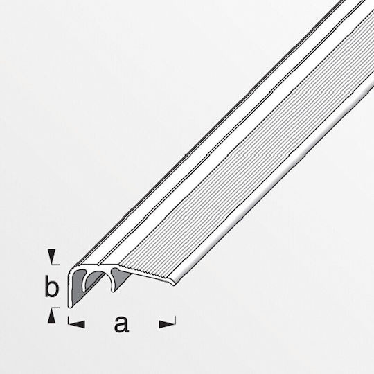Alfer Aluminium Προφίλ Αλουμινίου 100x3.2x1.25εκ.