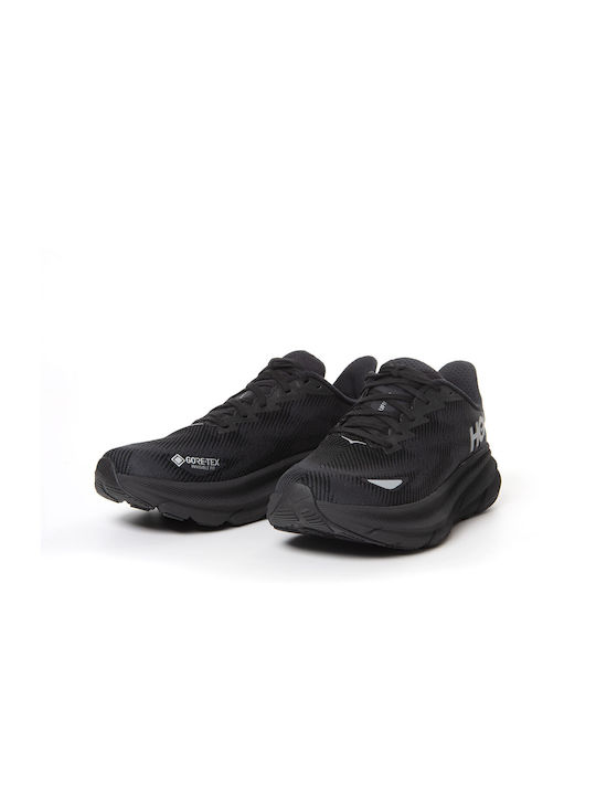 Clifton 9 Sport Shoes Running Waterproof with Gore-Tex Membrane Black