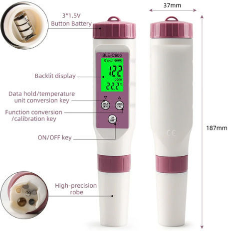 Digital Water Quality Meter BLE-C600