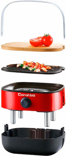 Coral Gas Mini Portable Gas Grill with 1 pcs 2.5kW