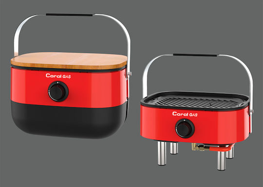 Coral Gas Mini Portable Gas Grill with 1 pcs 2.5kW