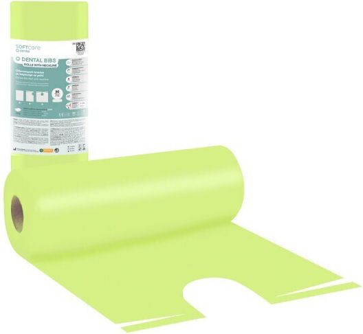 Soft Care Zahnhandtücher in Rolle Grüne 1ply + 1ply ohne Dispenser 80Stücke Rainbow