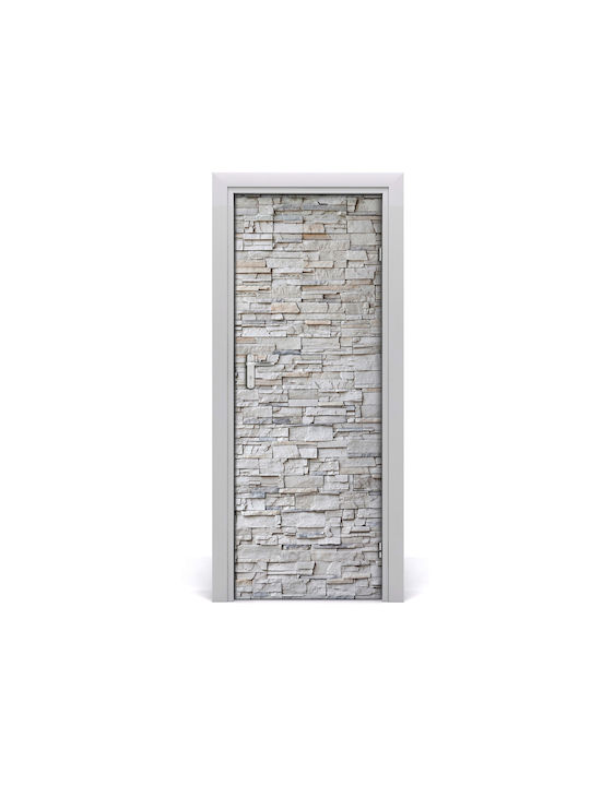 Stone Wall Sticker Mural Door 75x205 Cm Stone Wall Sticker Mural Door 75x205 Cm