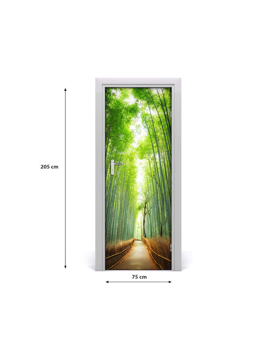 Pathway Bamboos Self-adhesive Wall Mural Doors 75x205 Cm