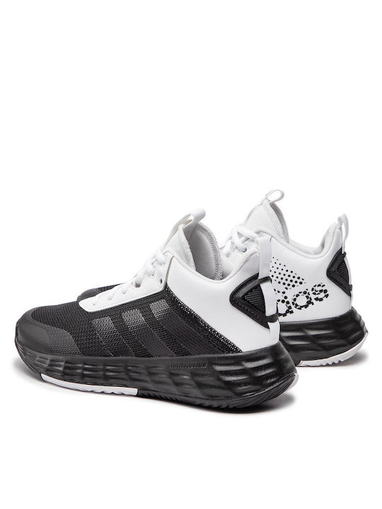 Own the Game 2.0 Ψηλά Μπασκετικά Παπούτσια Core Black / Cloud White