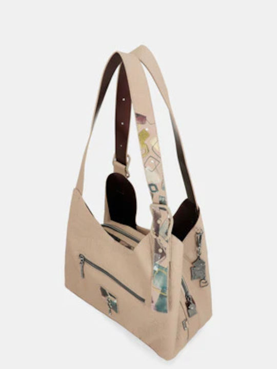 Women's Bag Shoulder Beige
