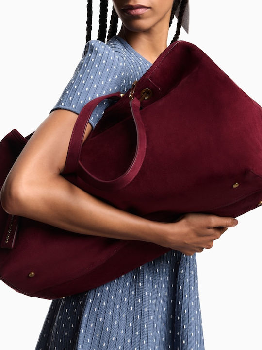 Leather Women's Bag Shoulder Red