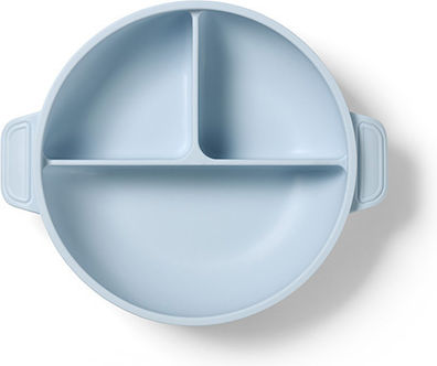 Babyono Baby Food Plate made of Silicone Blue