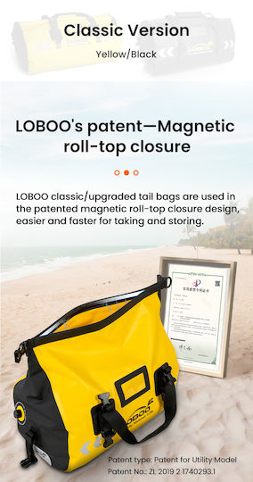 Loboo Waterproof Motorcycle Tail Bag 90lt Yellow