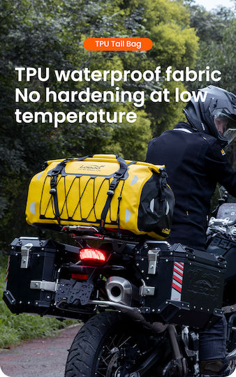 Loboo Waterproof Motorcycle Tail Bag 80lt Yellow