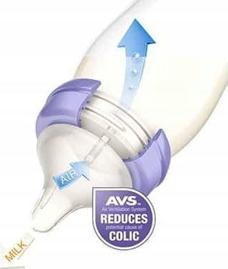 Lansinoh Plastic Baby Bottle Anti-Colic with Silicone Nipple for 1+ months 160ml
