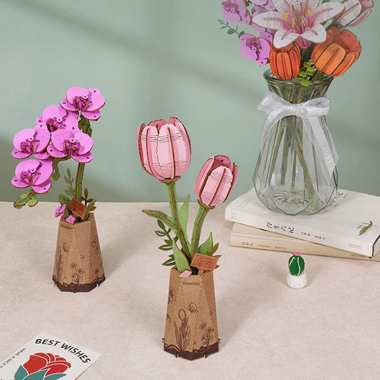 Rowood Παιχνίδι Κατασκευών Ξύλινo Purple Moth Orchid Purple Moth Orchid για Παιδιά 14+ Ετών