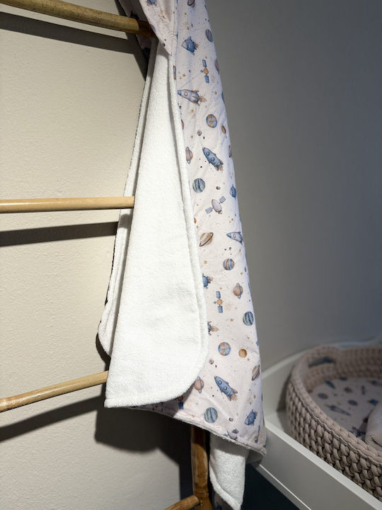 Grandes Suenos Baby Hooded Towel with Hood White 85x85cm