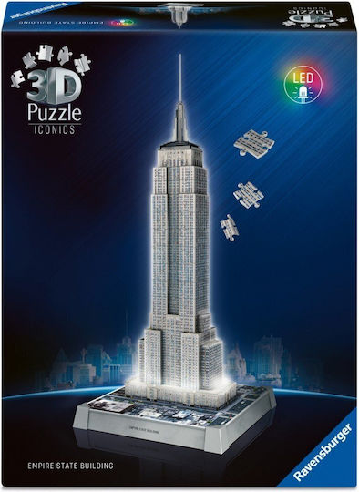 Empire State Building With Light Puzzle 3D 216pcs