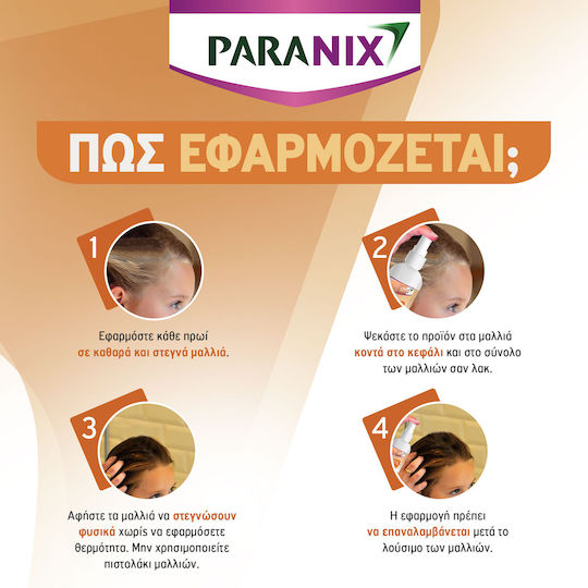 Omega Pharma Paranix Prevent Antlice Spray Loțiune Spray pentru Prevenire Împotriva Păduchilor pentru Copii 100ml 1buc