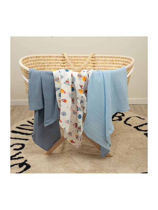 Kidizi Baby-Soßtuch Beige 78x78cm. 3Stück