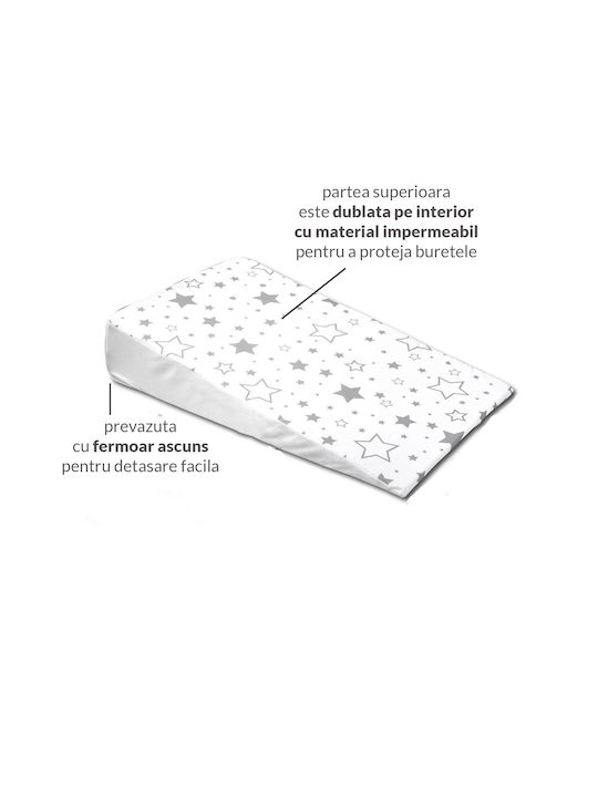 Kidizi Βρεφικό Κάλυμμα Μαξιλαριού Galaxy Grey 40x70εκ.