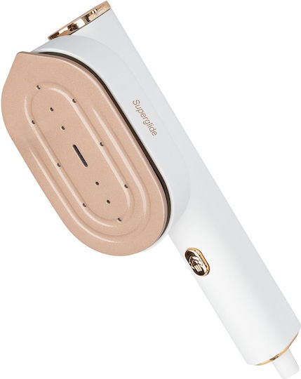 2in1 Vertical Steam Iron Proficare Superglide Ceramic Soleplate Garment Steamer Hand 1300W with Tank 80ml White